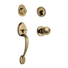 Jaladera Perilla y Cerrojo Llave-Mariposa Latón Antiguo