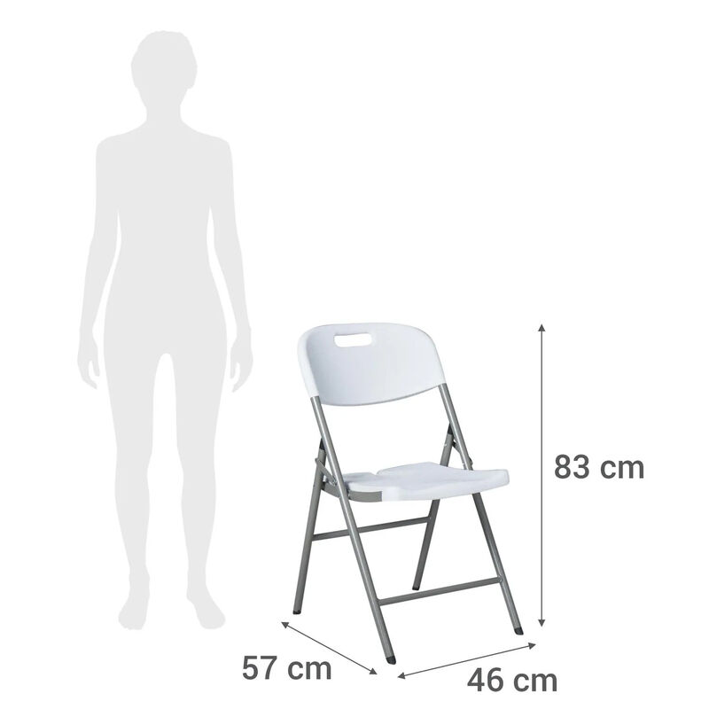 Silla de Comedor Color Blanco Plegable image number null
