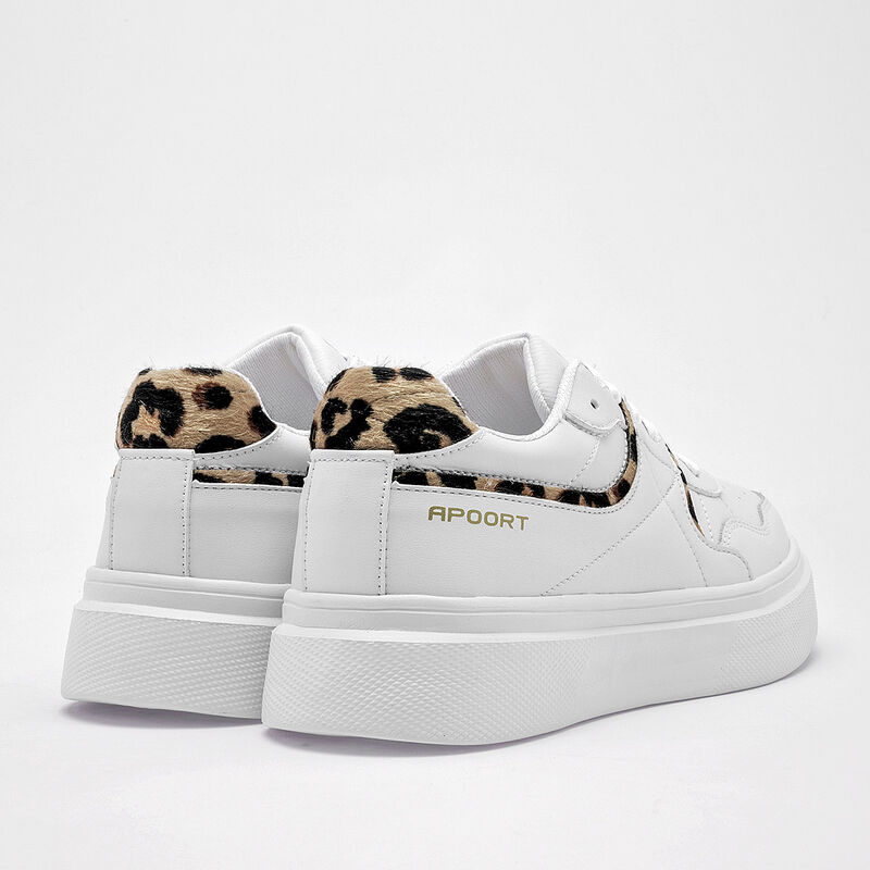 Apoort Tenis urbano para mujer blanco beige image number null