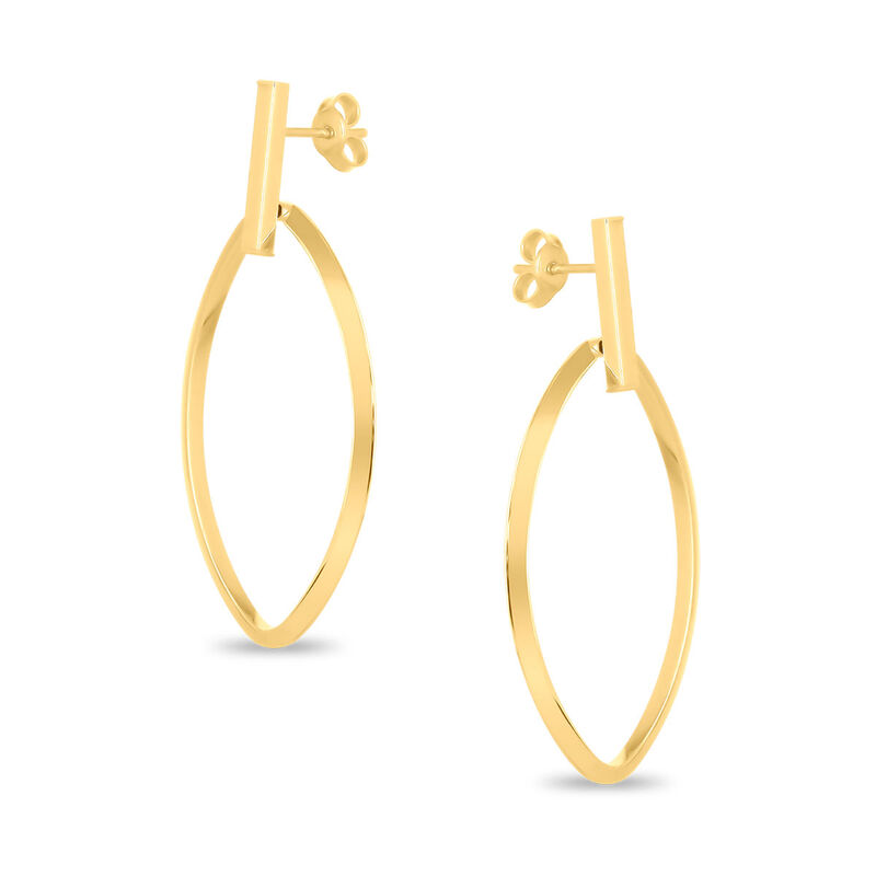 Aretes De Oro Amarillo 14k (35mm Aprox) image number null