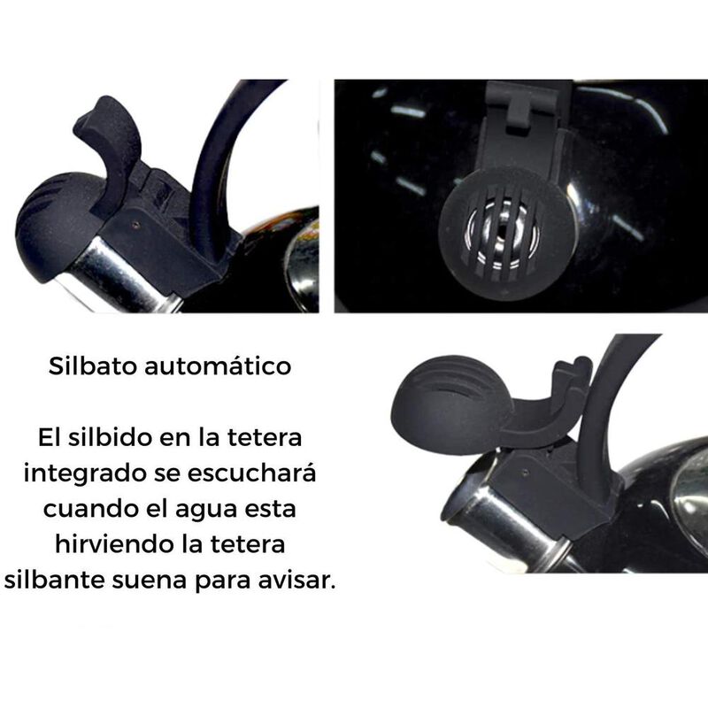 Tetera Hervidora Silbadora 2.5 Litros Acero Ino... image number null