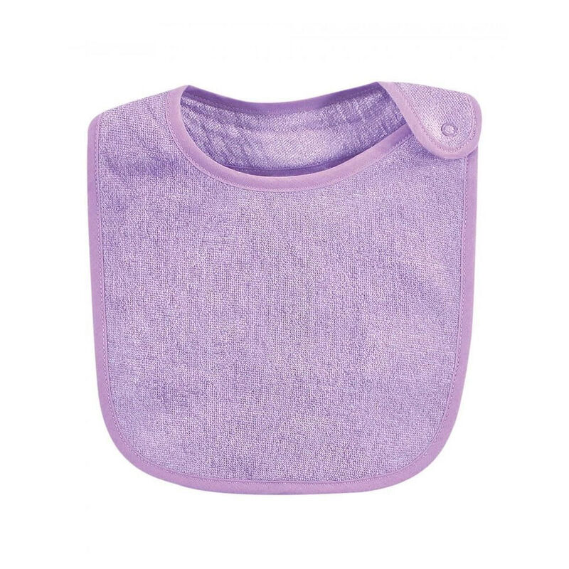 Babero De Tela Beb&eacute; Hudson Baby 10pz Lila Menta image number null