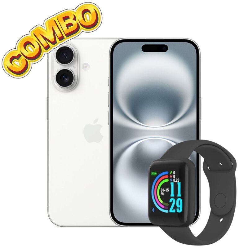 Combo iPhone 16 128GB Blanco + Smartwatch image number null