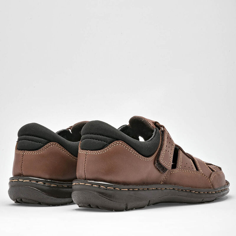 Vandana Sandalia para hombre camel negro image number null