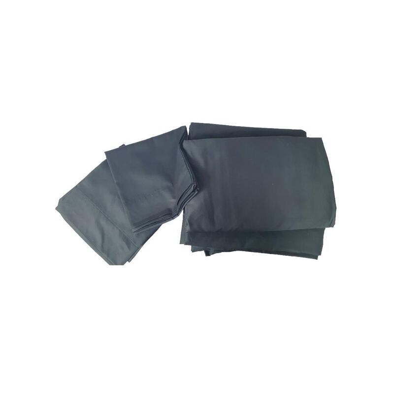 Juego S&aacute;banas QS 100% Algod&oacute;n 300H Negro 4 Pzs image number null