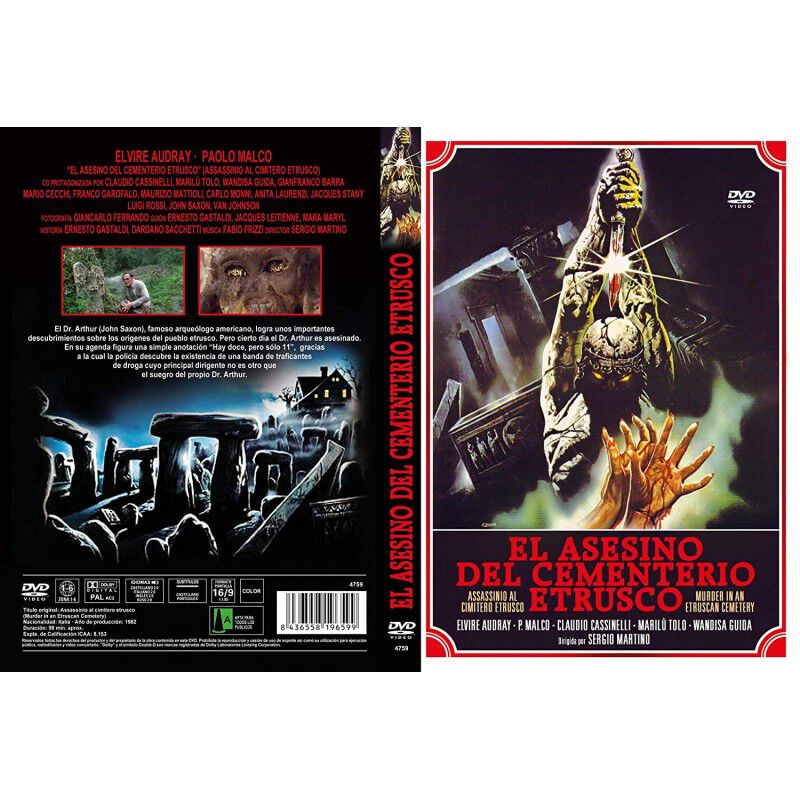 El Asesino Del Cementerio Etrusco Dvd 1982 Assa... image number null