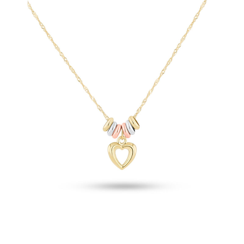 Dije De Oro Florentino Con Corazon 14K (45 Cm) image number null