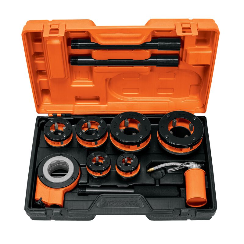 Juego de 9 Tarrajas para Tubo Truper image number null