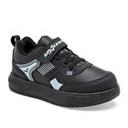 Space Boys Tenis urbano para ni&ntilde;o. Negro gris, agujeta el&aacute;stica
