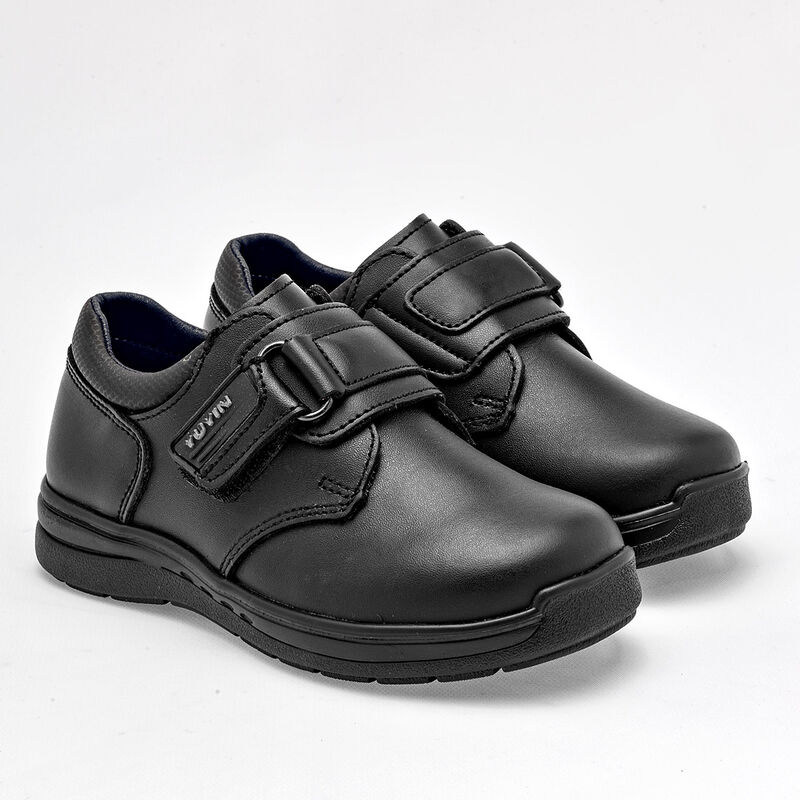 Yuyin Zapato Escolar Para Preescolar Ni&ntilde;o Negro... image number null