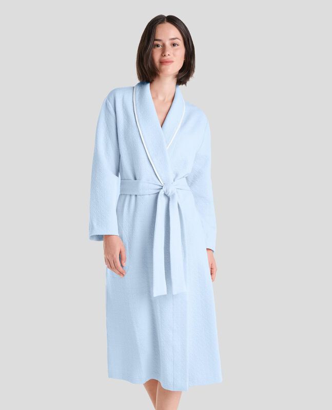 Bata Smocking con Vivo Celeste image number null