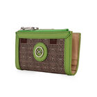 Cartera Cloe Hibrida Chica Color Verde Con Monograma 7bino25432ver