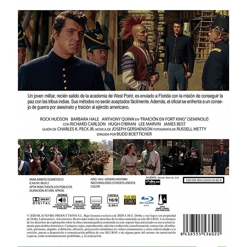 Traici&oacute;n En Fort King Bdr 1953 Seminole [blu-ra... image number null