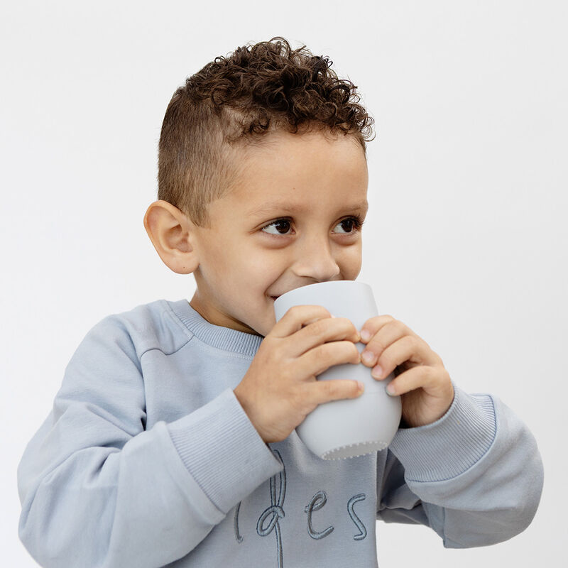 Ezpz Vaso Con Popote Happy Plata image number null