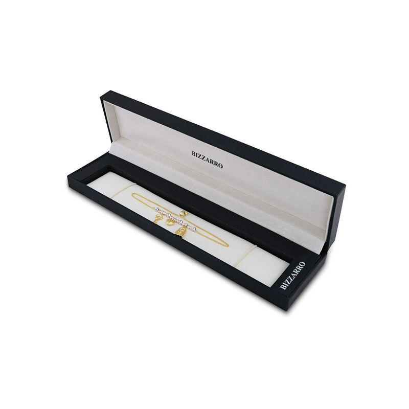 Pulsera De Oro Florentino 14K Con Llave, Coraz&oacute;... image number null