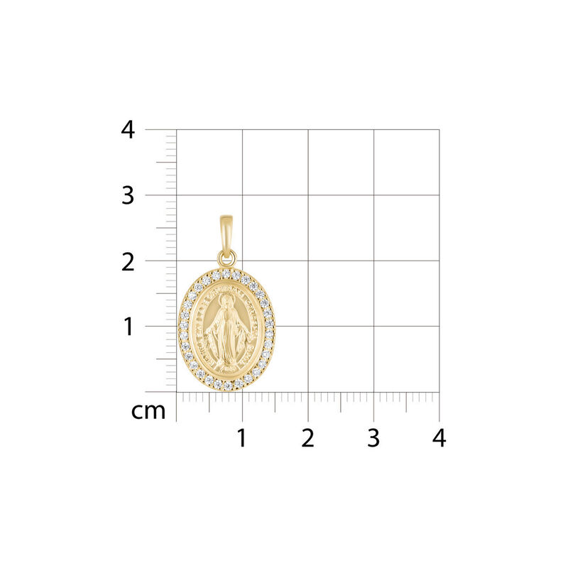 Medalla Virgen Milagrosa Oro 14k 20 Mm image number null