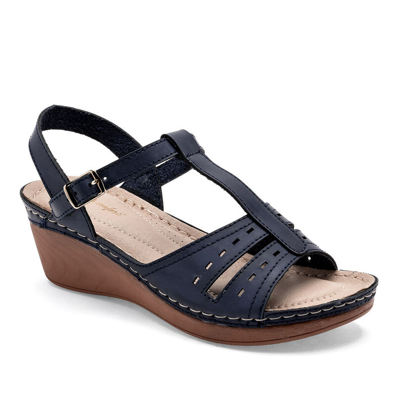 Mora Confort Sandalia para mujer marino image number null