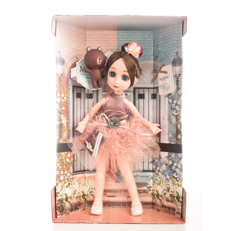 Mu&ntilde;eca Mulisha Fashion Classical Vestido Liso C... image number null