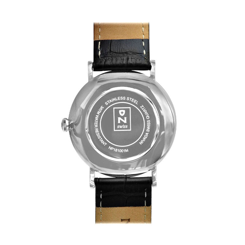 Reloj Nivada Caballero Acero/Piel Blanco Romano image number null