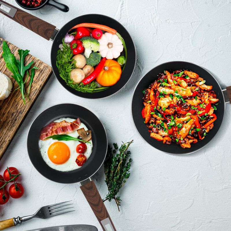 Set De 3 Sartenes Wood Pro Antiaderentes Master... image number null