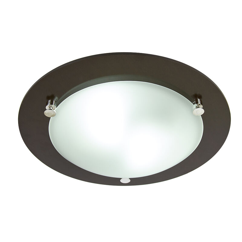 Lampara Para Interior En Plaf&oacute;n Madera Oscura E... image number null