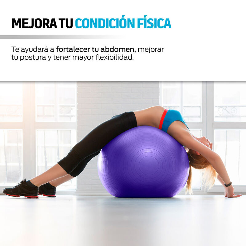 Pelota de Yoga P&uacute;rpura Redlemon, 79489 image number null