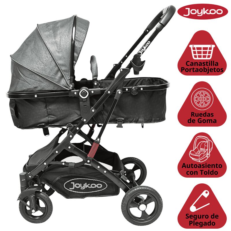 Carriola para Beb&eacute; con Portabeb&eacute; Reversible Con... image number null