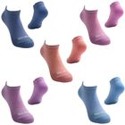 Wilson 10 Pares de Tines cortos para Niña, Color Multicolor con Piqué Logo Blanco ,Talla Chica, Sin felpa