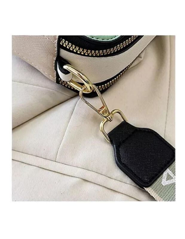 Bolsa Crossbody Pink Brule De Cuero Para Mujer image number null