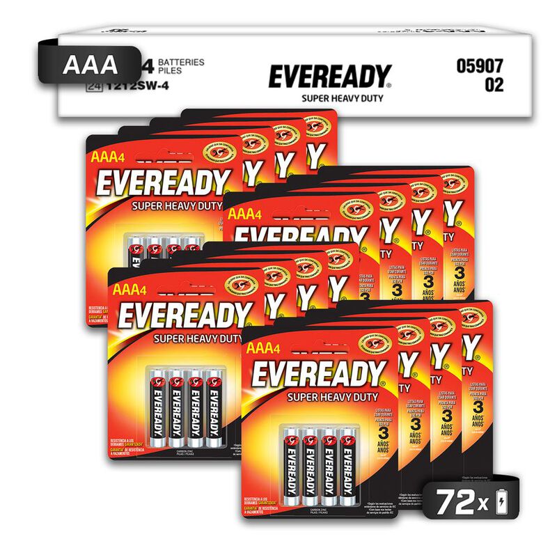 Pila Eveready Carbon Zinc AAA Blister 72 Unidad... image number null