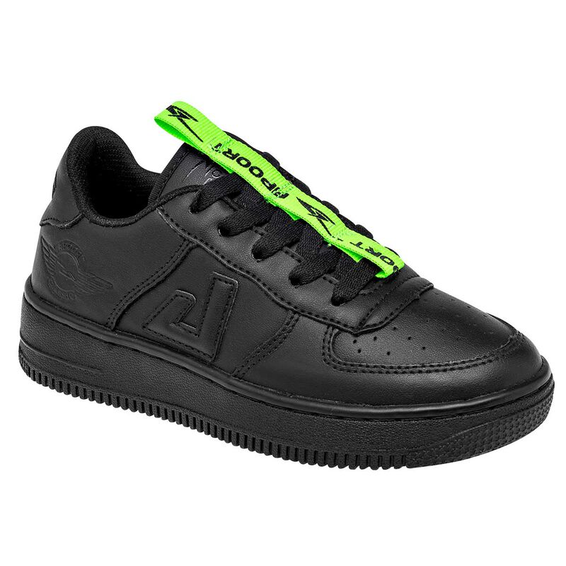 Apoort Tenis urbano para hombre negro negro image number null