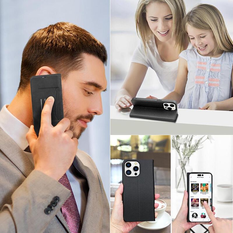 Funda MYBAT Cartera para iPhone 15 PRO MAX Negr... image number null