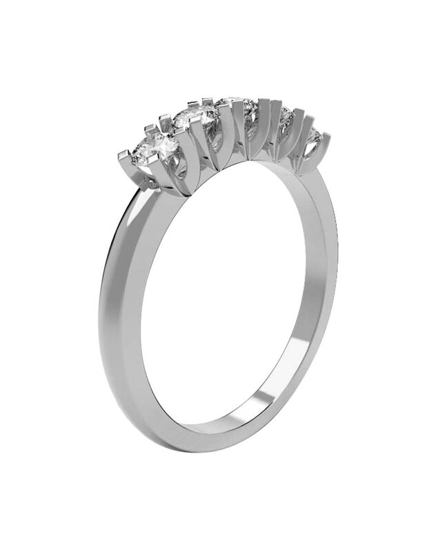 Anillo de Compromiso en Oro de 10K con Circonia... image number null