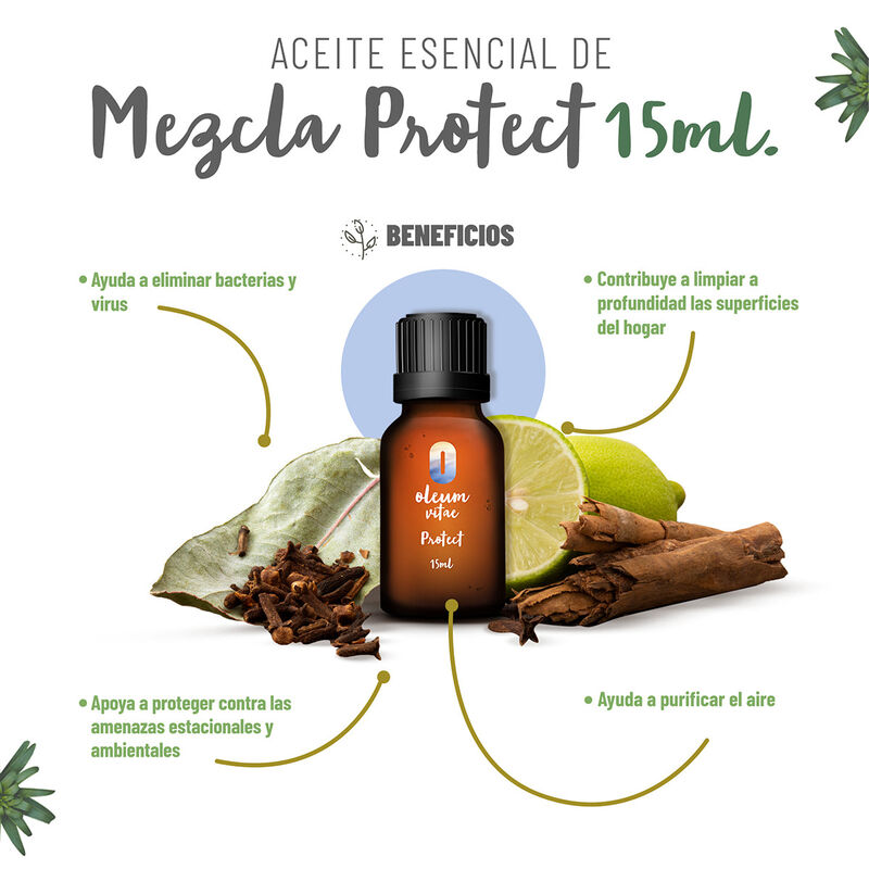 Mezcla de Aceites esenciales puros Protect 15 m... image number null