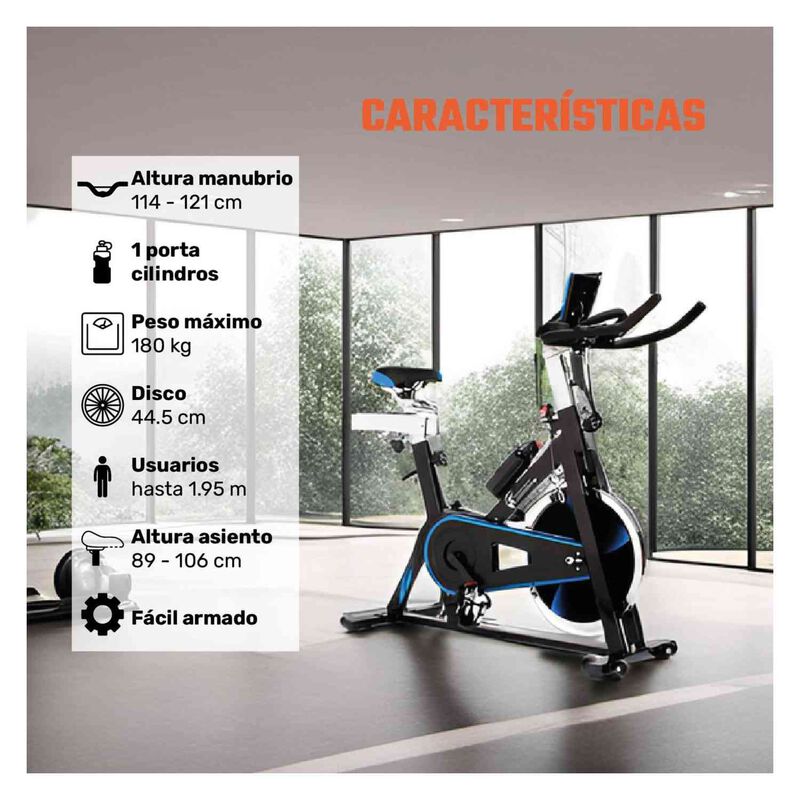 Bicicleta Est&aacute;tica 18kg Profesional Uso Rudo Fi... image number null