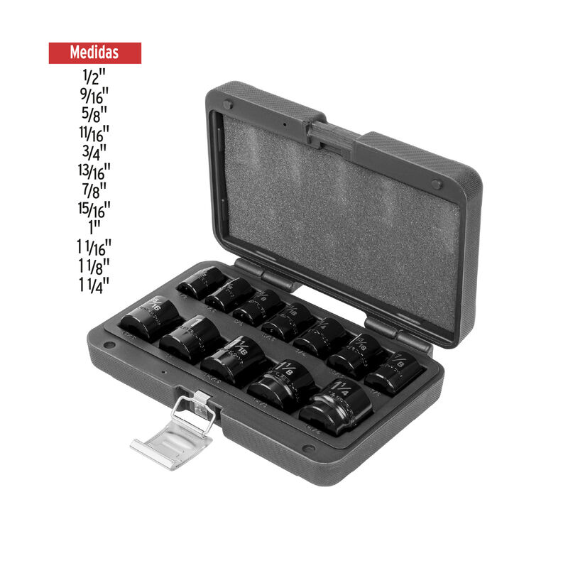 Juego de 12 Dados Cuadro 1/2' de Impacto 6 Punt... image number null