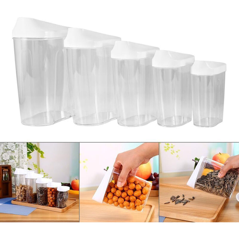 5 Contenedores de Alimentos Secos Aquila Varias... image number null