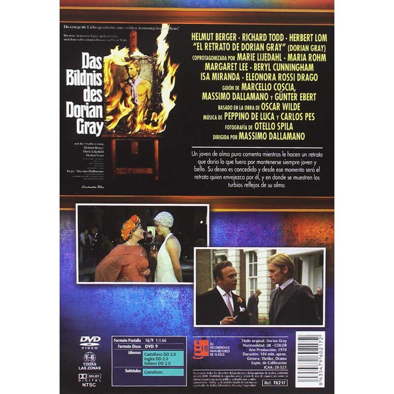 El Retrato De Dorian Gray (1970) [dvd] image number null