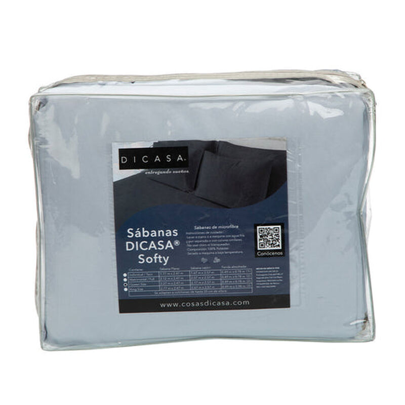 Juego de S&aacute;banas Matrimonial Softy Platino image number null