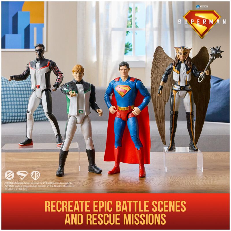 Set De Figuras De Acci&oacute;n Dc Comics Superman Gre... image number null