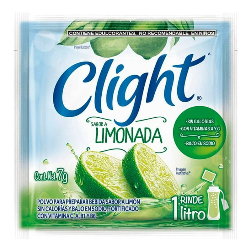 Polvo para preparar bebida Clight sabor a limon... image number null