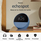 Bocina Inteligente Despertador Amazon Echo Spot Negro.