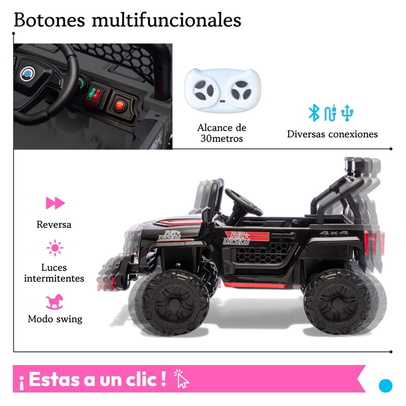 Carro Montable El&eacute;ctrico Nino Control Remoto Te... image number null