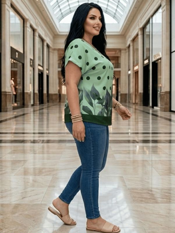 Blusa Casual Bluson Malabis Bl-1041 Verde image number null