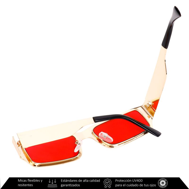 Lentes De Sol Xolek 131 Met&aacute;lico Retro Moda Uv4... image number null