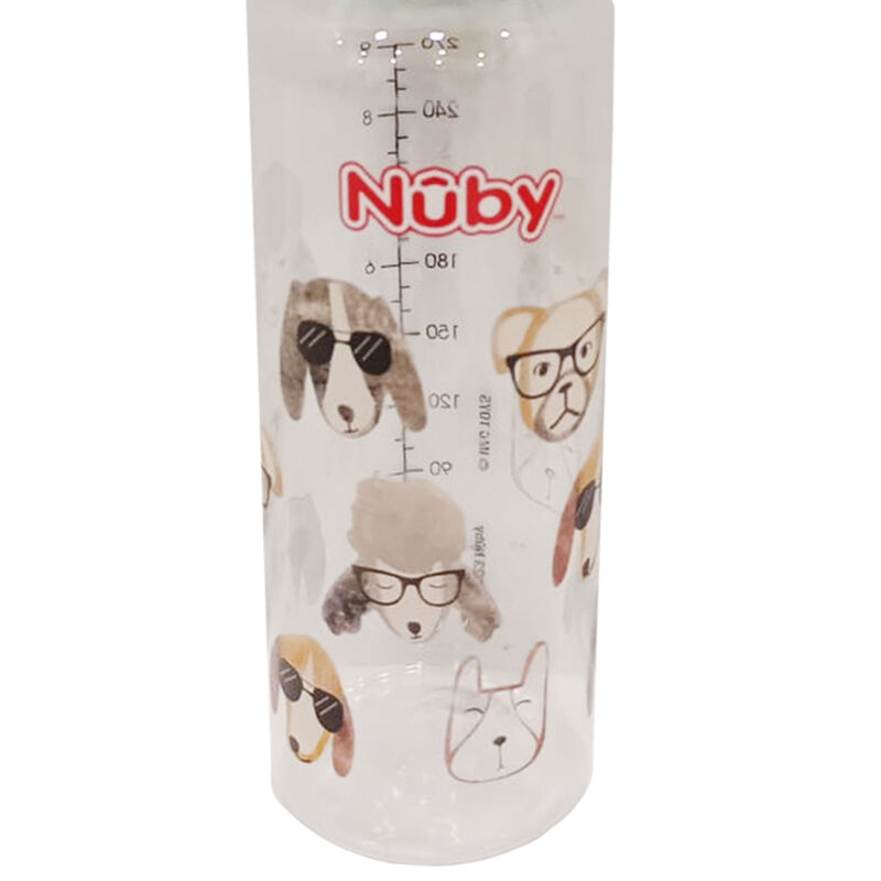 Biber&oacute;n Nuby Antigoteo 9oz Verde Perros image number null