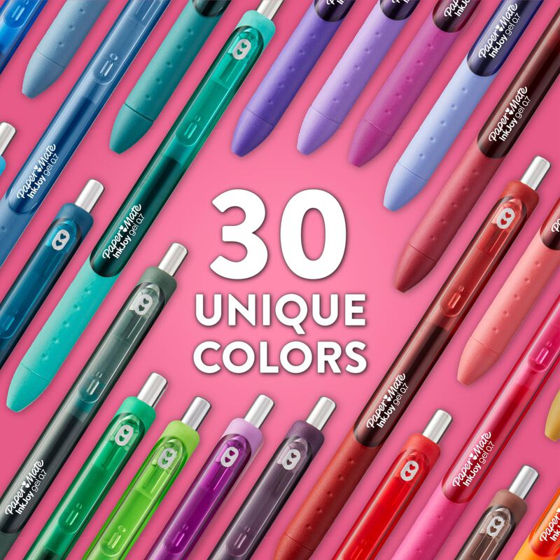 Bol&iacute;grafos De Gel Paper Mate Inkjoy De Punta Me... image number null