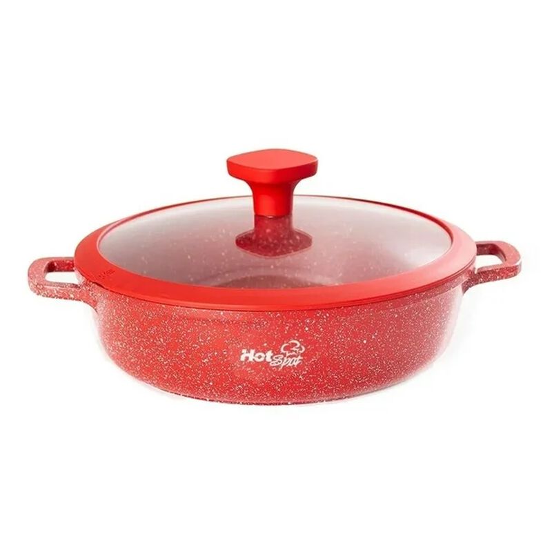 Hot Spot Arrocera Aluminio 28 Cm Con Tapa Alta ... image number null