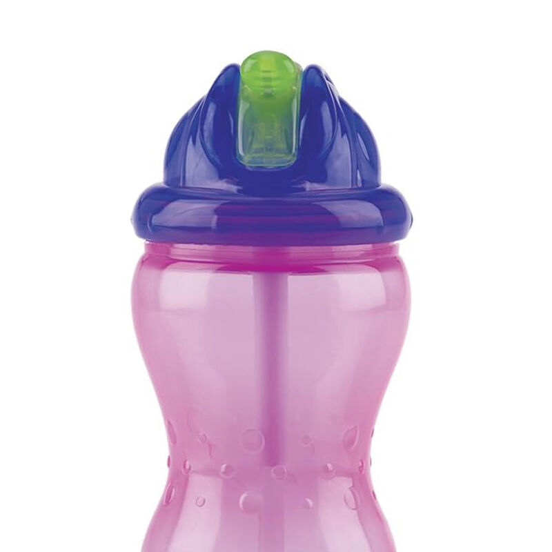 Vaso Flip It Popote Nuby 12oz Rosa Lila image number null