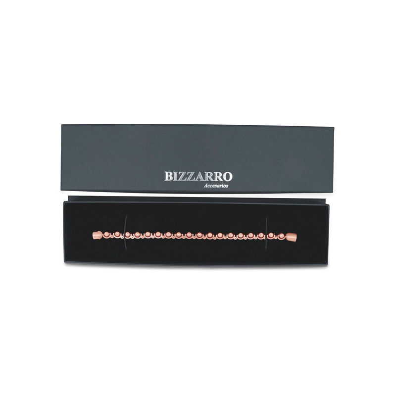 Pulsera De Acero En Color Rosa Para Caballero image number null